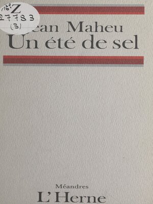 cover image of Un été de sel
